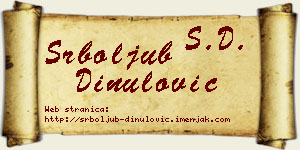 Srboljub Dinulović vizit kartica